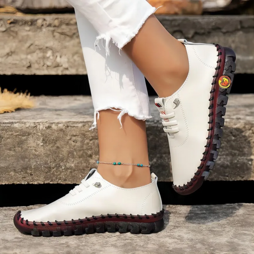 Mocassins Orthopédiques en Cuir Souple pour Femme – Légers, Confortables, Soutien de la Voûte Plantaire