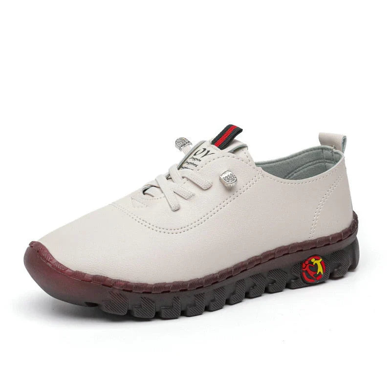 Mocassins Orthopédiques en Cuir Souple pour Femme – Légers, Confortables, Soutien de la Voûte Plantaire