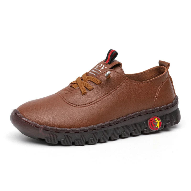 Mocassins Orthopédiques en Cuir Souple pour Femme – Légers, Confortables, Soutien de la Voûte Plantaire