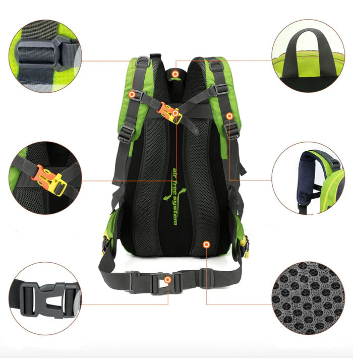 Sac de randonnée 40L – Multifonction – Homme/Femme – Boldora